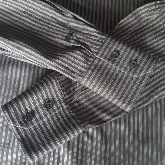 INC International Concepts SZ M Bengal Striped 100% Cotton Men's Button Up Shirt - Picture 4 of 15